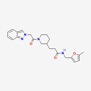 3-[1-(2H-indazol-2-ylacetyl)-3-piperidinyl]-N-[(5-methyl-2-furyl)methyl]propanamide