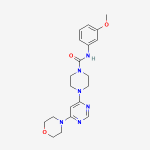 N-(3-methoxyphenyl)-4-[6-(4-morpholinyl)-4-pyrimidinyl]-1-piperazinecarboxamide