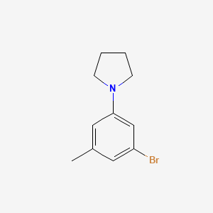 molecular formula C11H14BrN B598965 1-(3-溴-5-甲基苯基)吡咯烷 CAS No. 1199773-07-3