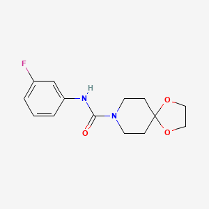 N-(3-fluorophenyl)-1,4-dioxa-8-azaspiro[4.5]decane-8-carboxamide