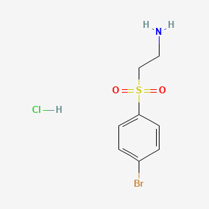 B598969 2-[(4-BroMophenyl)sulfonyl]-ethanaMine HCl CAS No. 1200575-83-2