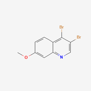 B598971 3,4-Dibromo-7-methoxyquinoline CAS No. 1203578-59-9