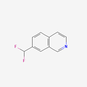 molecular formula C10H7F2N B598974 7-(二氟甲基)异喹啉 CAS No. 1204298-71-4