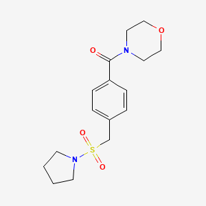 4-{4-[(1-pyrrolidinylsulfonyl)methyl]benzoyl}morpholine