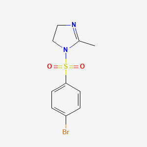 1-[(4-bromophenyl)sulfonyl]-2-methyl-4,5-dihydro-1H-imidazole