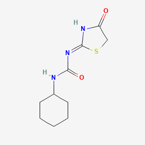 N-cyclohexyl-N'-(4-oxo-4,5-dihydro-1,3-thiazol-2-yl)urea