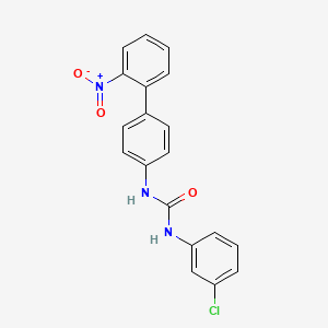 molecular formula C19H14ClN3O3 B5989829 N-(3-chlorophenyl)-N'-(2'-nitro-4-biphenylyl)urea 