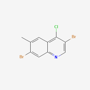 B598984 3,7-Dibromo-4-chloro-6-methylquinoline CAS No. 1204811-82-4