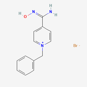 molecular formula C13H14BrN3O B5989842 1-benzyl-N'-hydroxypyridin-1-ium-4-carboximidamide;bromide 