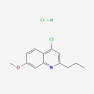B598985 4-Chloro-7-methoxy-2-propylquinoline hydrochloride CAS No. 1204810-60-5
