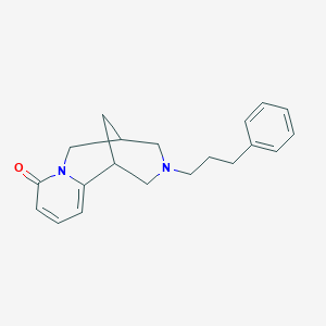 molecular formula C20H24N2O B5989862 11-(3-Phenylpropyl)-7,11-diazatricyclo[7.3.1.02,7]trideca-2,4-dien-6-one 