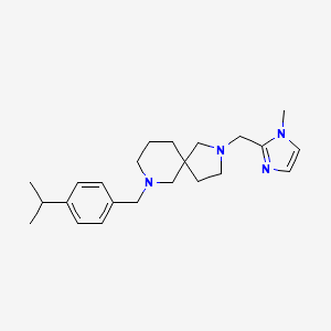 2-[(1-Methylimidazol-2-yl)methyl]-9-[(4-propan-2-ylphenyl)methyl]-2,9-diazaspiro[4.5]decane