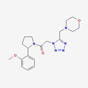 4-[(1-{2-[2-(2-methoxyphenyl)-1-pyrrolidinyl]-2-oxoethyl}-1H-tetrazol-5-yl)methyl]morpholine