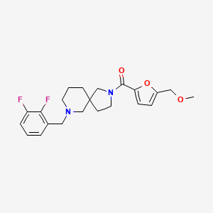 7-(2,3-difluorobenzyl)-2-[5-(methoxymethyl)-2-furoyl]-2,7-diazaspiro[4.5]decane