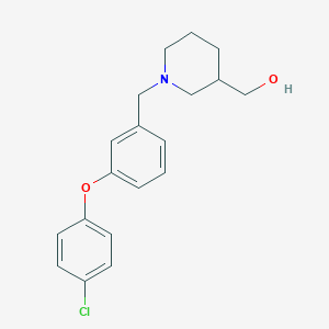 [1-[[3-(4-Chlorophenoxy)phenyl]methyl]piperidin-3-yl]methanol