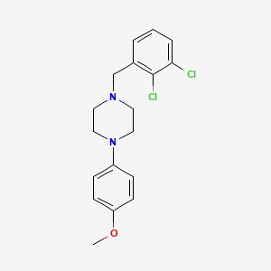 molecular formula C18H20Cl2N2O B5989954 1-[(2,3-dichlorophenyl)methyl]-4-(4-methoxyphenyl)piperazine 