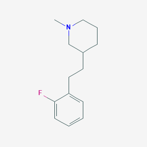 3-[2-(2-fluorophenyl)ethyl]-1-methylpiperidine