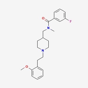 3-fluoro-N-({1-[2-(2-methoxyphenyl)ethyl]-4-piperidinyl}methyl)-N-methylbenzamide