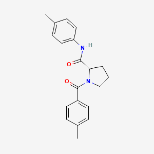 molecular formula C20H22N2O2 B5990047 1-(4-methylbenzoyl)-N-(4-methylphenyl)prolinamide 