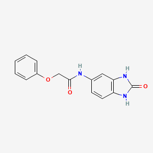 molecular formula C15H13N3O3 B5990048 N-(2-oxo-1,3-dihydrobenzimidazol-5-yl)-2-phenoxyacetamide 