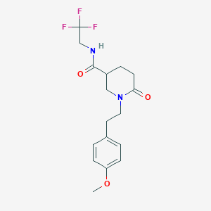 1-[2-(4-methoxyphenyl)ethyl]-6-oxo-N-(2,2,2-trifluoroethyl)-3-piperidinecarboxamide