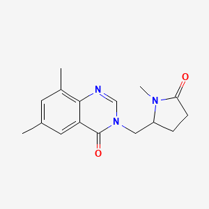 6,8-Dimethyl-3-[(1-methyl-5-oxopyrrolidin-2-yl)methyl]quinazolin-4-one