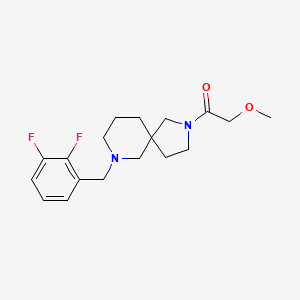 molecular formula C18H24F2N2O2 B5990152 7-(2,3-difluorobenzyl)-2-(methoxyacetyl)-2,7-diazaspiro[4.5]decane 