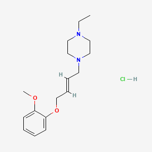 1-ethyl-4-[(E)-4-(2-methoxyphenoxy)but-2-enyl]piperazine;hydrochloride