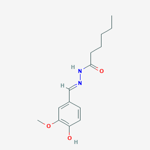 N'-(4-hydroxy-3-methoxybenzylidene)hexanohydrazide