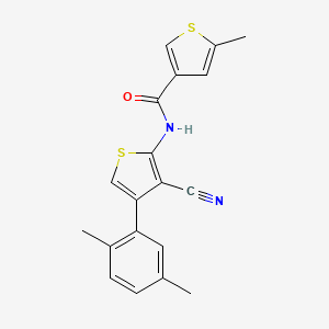 molecular formula C19H16N2OS2 B5990168 N-[3-cyano-4-(2,5-dimethylphenyl)-2-thienyl]-5-methyl-3-thiophenecarboxamide 