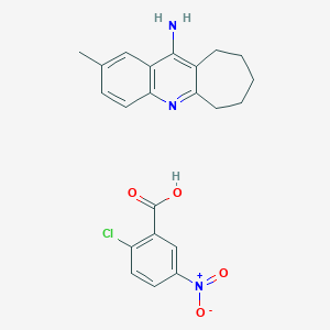 molecular formula C22H22ClN3O4 B5990181 2-chloro-5-nitrobenzoic acid;2-methyl-7,8,9,10-tetrahydro-6H-cyclohepta[b]quinolin-11-amine 