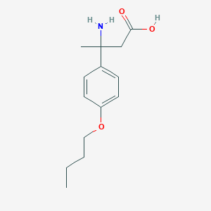 3-amino-3-(4-butoxyphenyl)butanoic acid