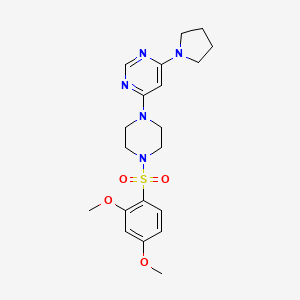 4-{4-[(2,4-dimethoxyphenyl)sulfonyl]-1-piperazinyl}-6-(1-pyrrolidinyl)pyrimidine