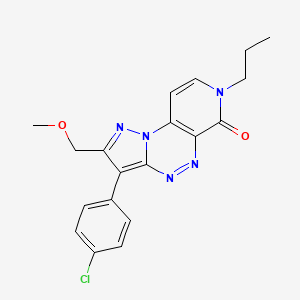 3-(4-chlorophenyl)-2-(methoxymethyl)-7-propylpyrazolo[5,1-c]pyrido[4,3-e][1,2,4]triazin-6(7H)-one