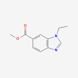 molecular formula C11H12N2O2 B599026 1-乙基-1H-苯并[d]咪唑-6-甲酸甲酯 CAS No. 1199773-11-9