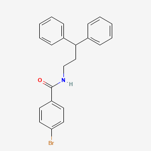 molecular formula C22H20BrNO B5990305 4-bromo-N-(3,3-diphenylpropyl)benzamide 