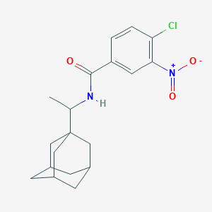 4-chloro-3-nitro-N-[1-(tricyclo[3.3.1.1~3,7~]dec-1-yl)ethyl]benzamide