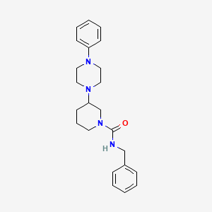 N-benzyl-3-(4-phenyl-1-piperazinyl)-1-piperidinecarboxamide