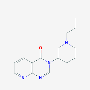 molecular formula C15H20N4O B5990374 3-(1-Propylpiperidin-3-yl)pyrido[2,3-d]pyrimidin-4-one 