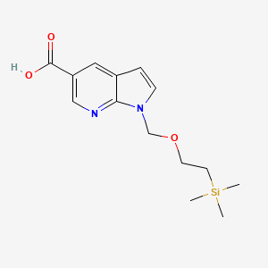 1-((2-(Trimethylsilyl)ethoxy)methyl)-1H-pyrrolo[2,3-b]pyridine-5-carboxylic acid