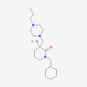 1-(cyclohexylmethyl)-3-hydroxy-3-[(4-propyl-1-piperazinyl)methyl]-2-piperidinone