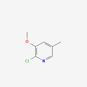 molecular formula C7H8ClNO B599042 2-氯-3-甲氧基-5-甲基吡啶 CAS No. 1203499-46-0
