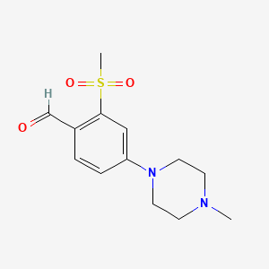4-(4-Methyl-1-piperazinyl)-2-(methylsulfonyl)benzaldehyde