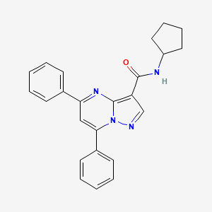 N-cyclopentyl-5,7-diphenylpyrazolo[1,5-a]pyrimidine-3-carboxamide