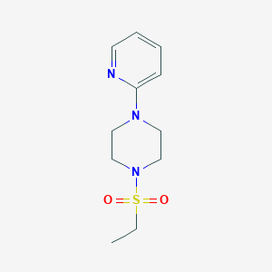 molecular formula C11H17N3O2S B5990470 1-(ETHYLSULFONYL)-4-(2-PYRIDYL)PIPERAZINE 