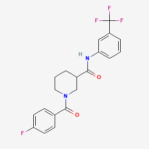 1-(4-fluorobenzoyl)-N-[3-(trifluoromethyl)phenyl]-3-piperidinecarboxamide