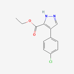 1H-Pyrazole-3-carboxylic acid, 4-(4-chlorophenyl)-, ethyl ester