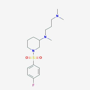 N-{1-[(4-fluorophenyl)sulfonyl]-3-piperidinyl}-N,N',N'-trimethyl-1,3-propanediamine