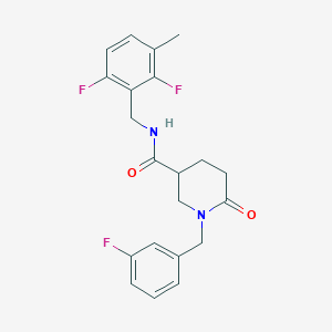 N-(2,6-difluoro-3-methylbenzyl)-1-(3-fluorobenzyl)-6-oxo-3-piperidinecarboxamide