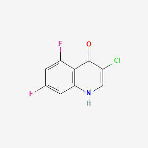 molecular formula C9H4ClF2NO B599054 3-Chloro-5,7-difluoroquinolin-4(1H)-one CAS No. 1204812-08-7